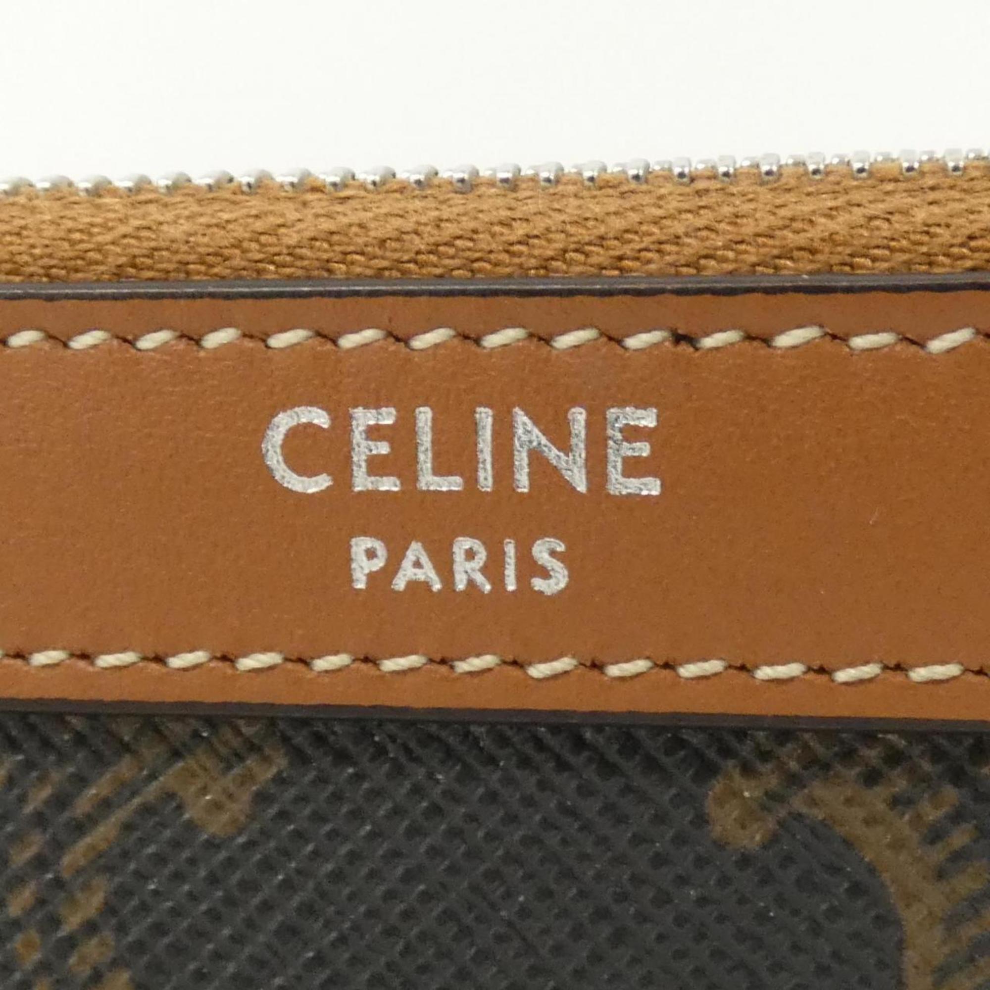 Wallet on Strap Triomphe Coated Canvas