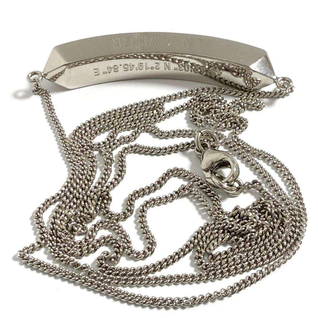 Pendant Necklace Silver Metal