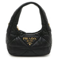 System Convertible Shoulder Bag Quilted Nappa Leather