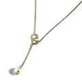 Pendant Necklace Artificial Pearl and Metal