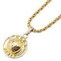 Vintage Star Ball Pendant Necklace Gold