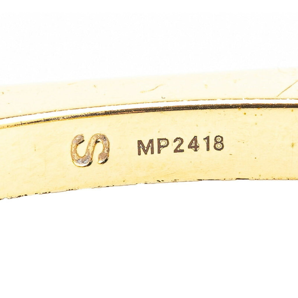 Bangle Gold and Silver Metal Bracelet