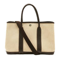 Garden Party Tote Toile and Leather 30