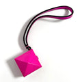 Charm Leather and Metal Rock Studs Mirror Handbag Charm