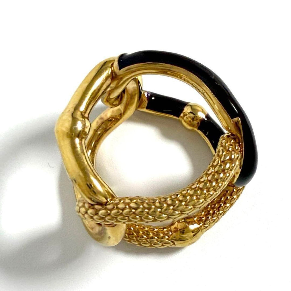 Intrecciato Chain Ring Sterling Silver