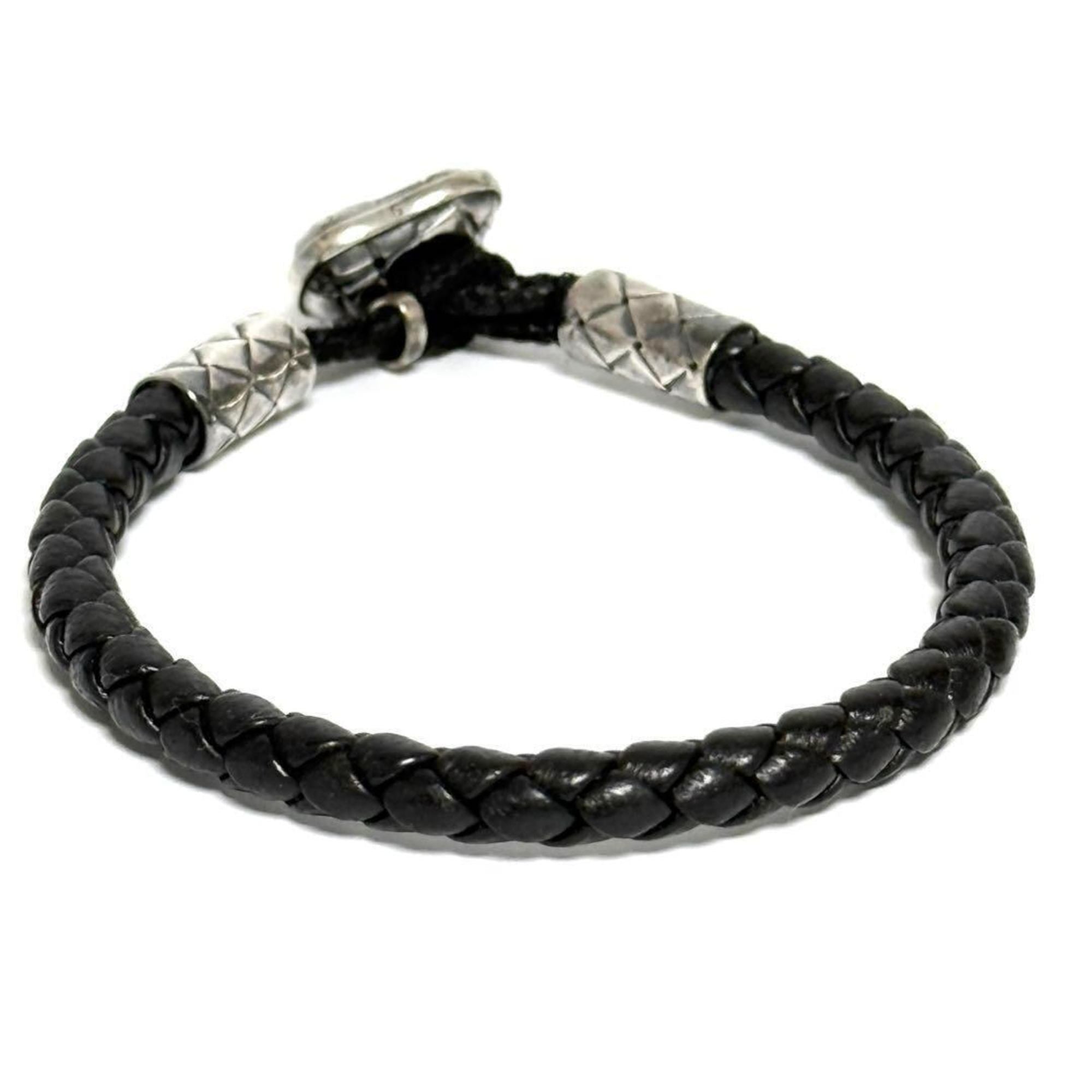 Charm Bracelet Leather and Sterling Silver