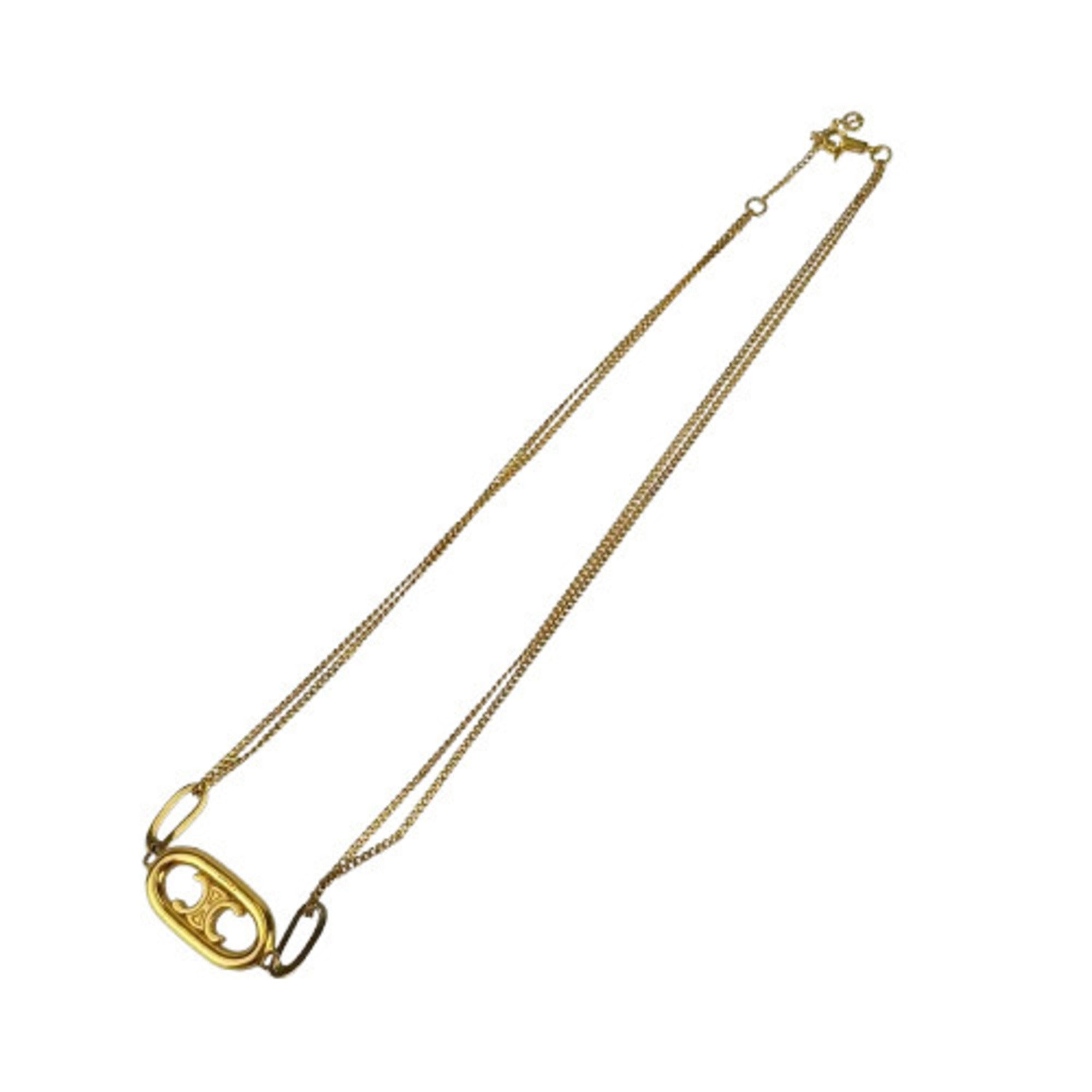 Triomphe Pendant Necklace Metal Gold