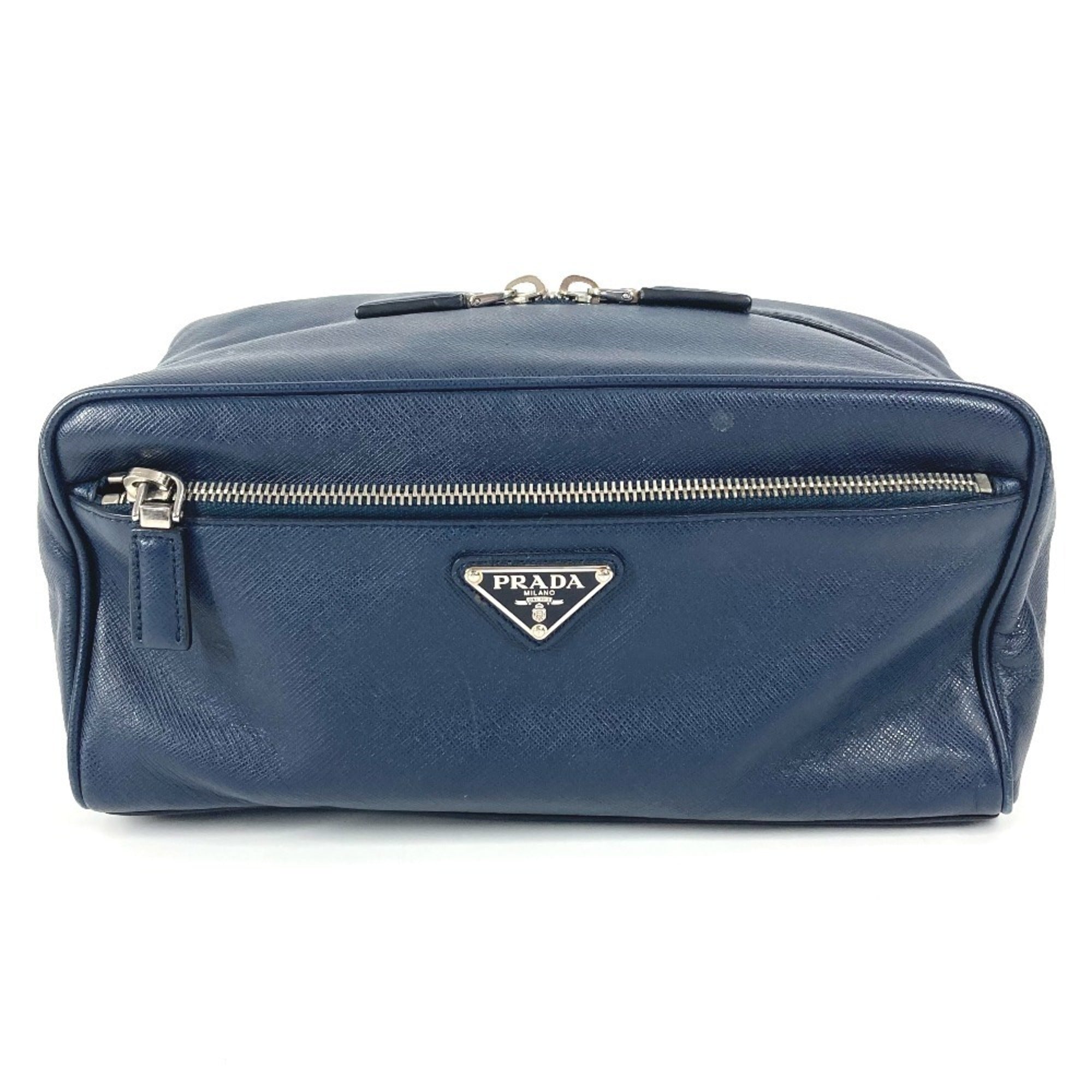 Zip Waist Bag Saffiano Leather Small