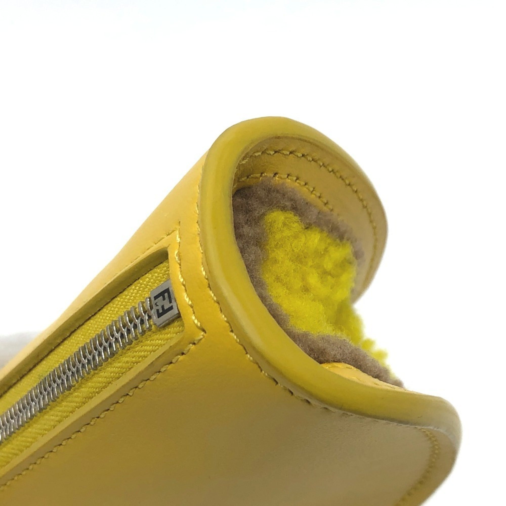 Bag Charm Leather Yellow Handbag Charm