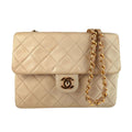 Vintage Square Classic Flap Bag Quilted Lambskin Small