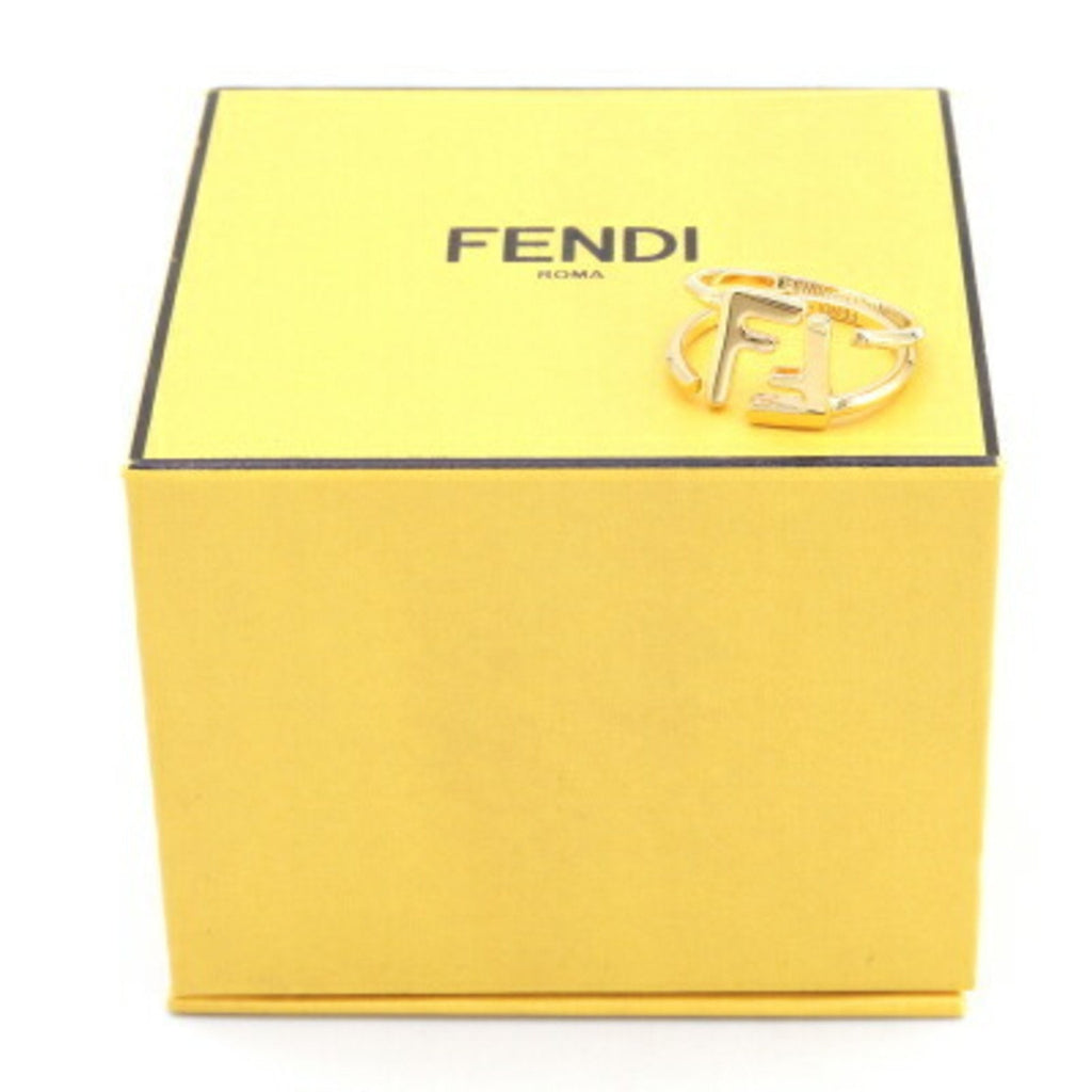 FF Double Band Ring Gold Metal