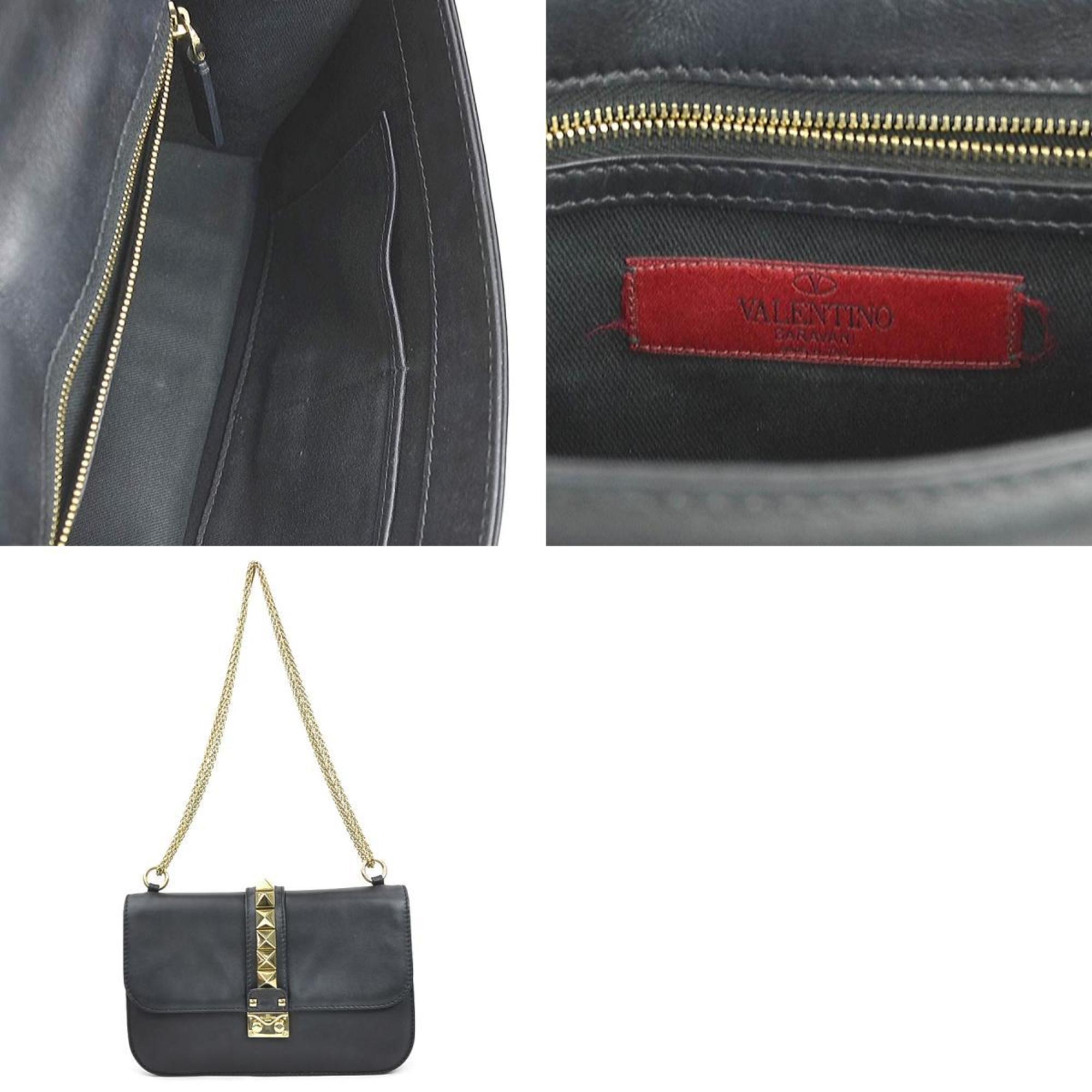 Glam Lock Shoulder Bag Leather Medium