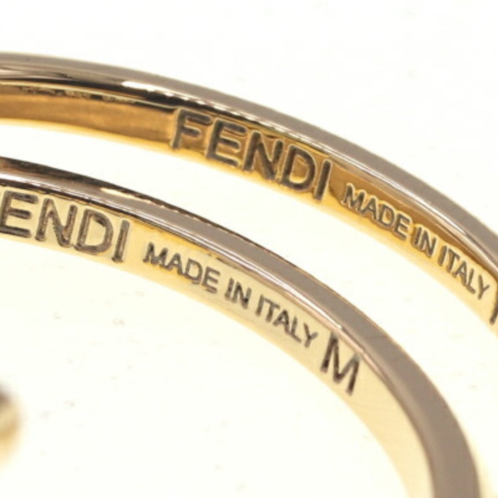 FF Double Band Ring Gold Metal