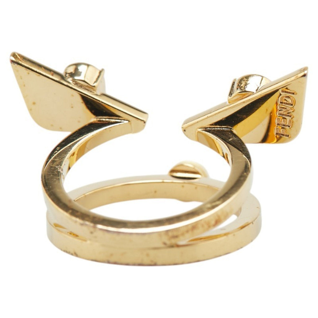 Band Ring Gold with Faux Pearls