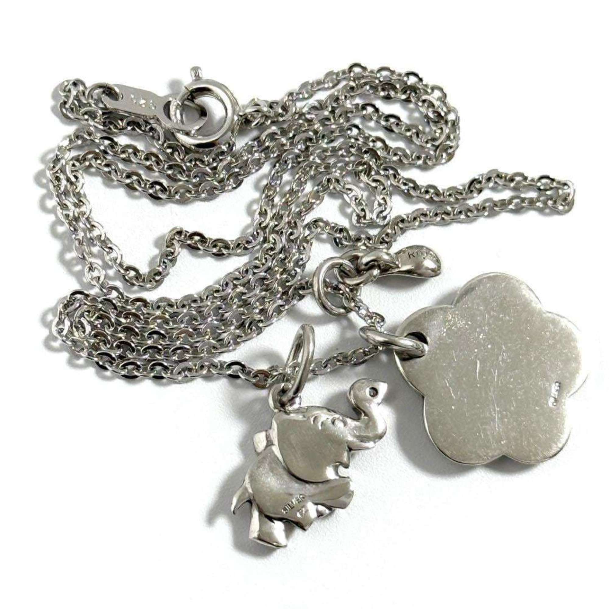 Pendant Necklace Sterling Silver with Ruby