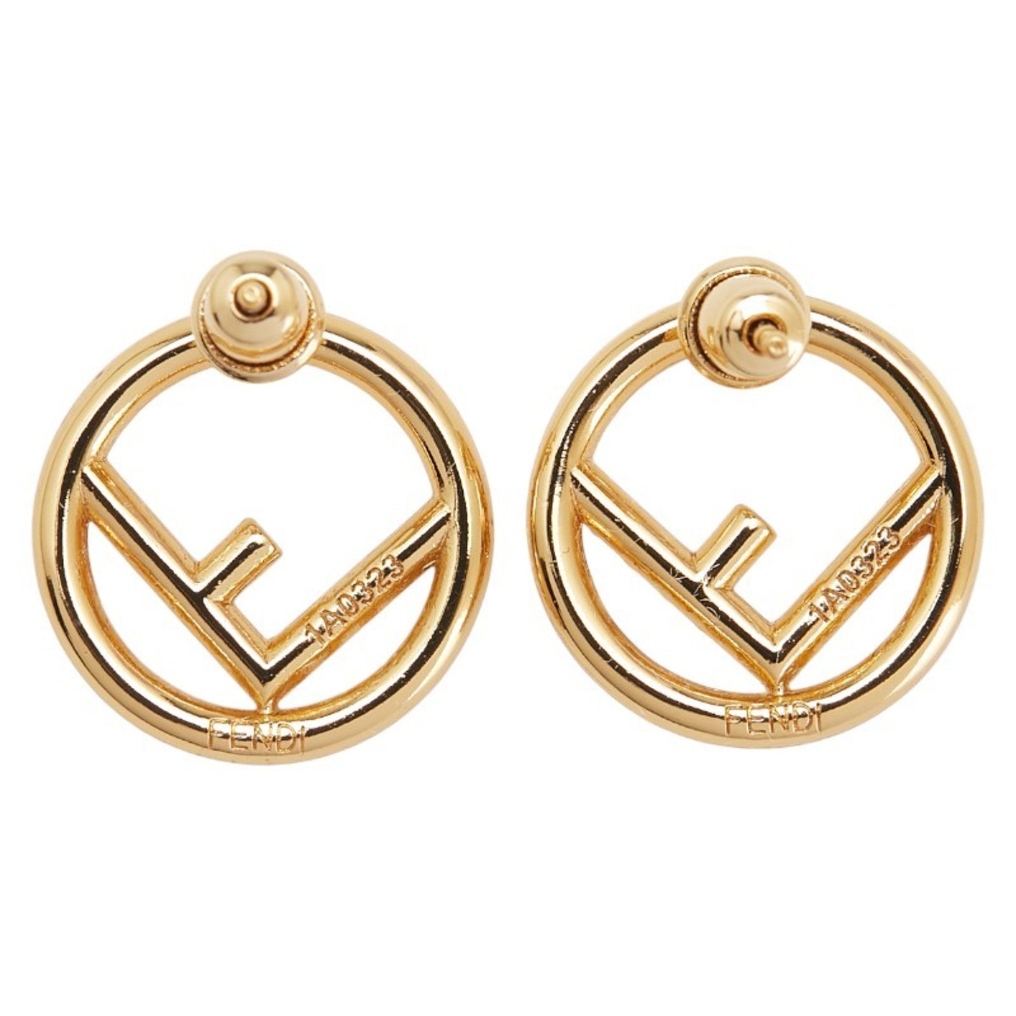 Earrings Rhinestone Gold-Tone Metal