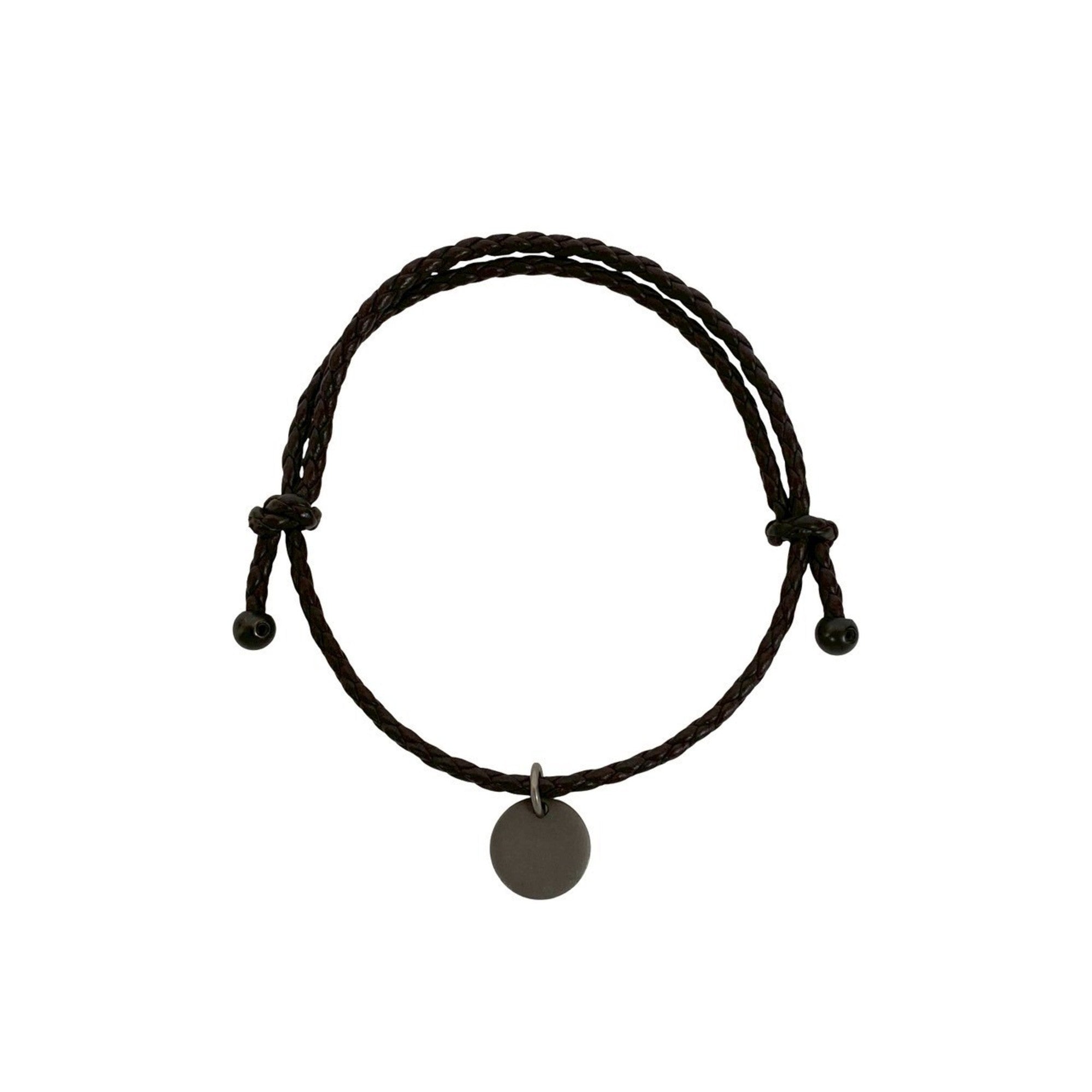Charm Bracelet Leather Brown