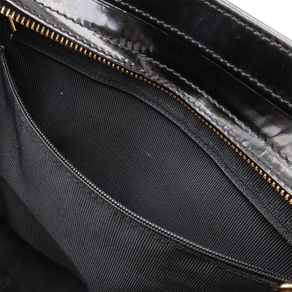 Vintage Timeless Chain Shoulder Bag Patent Medium