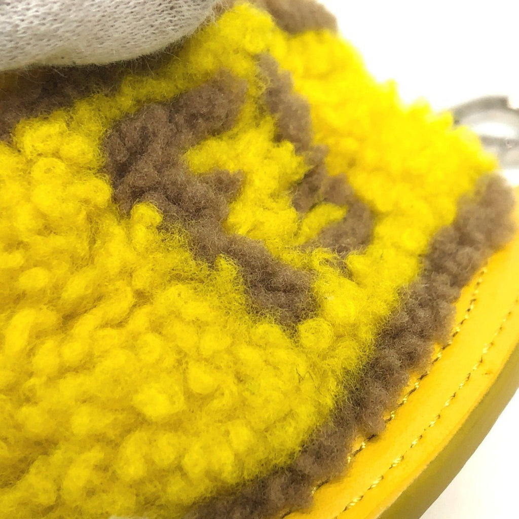 Bag Charm Leather Yellow Handbag Charm