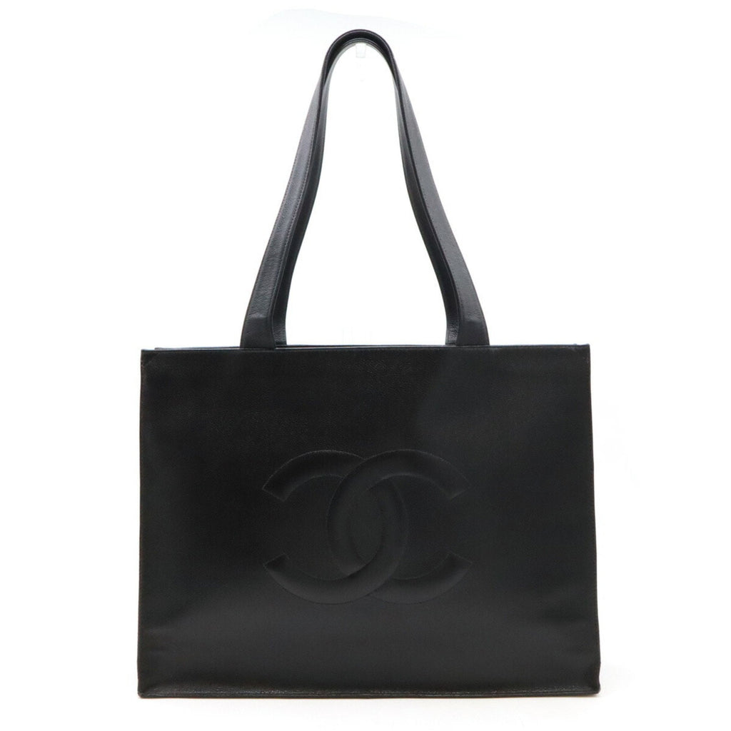 Vintage Timeless Shopping Tote Caviar