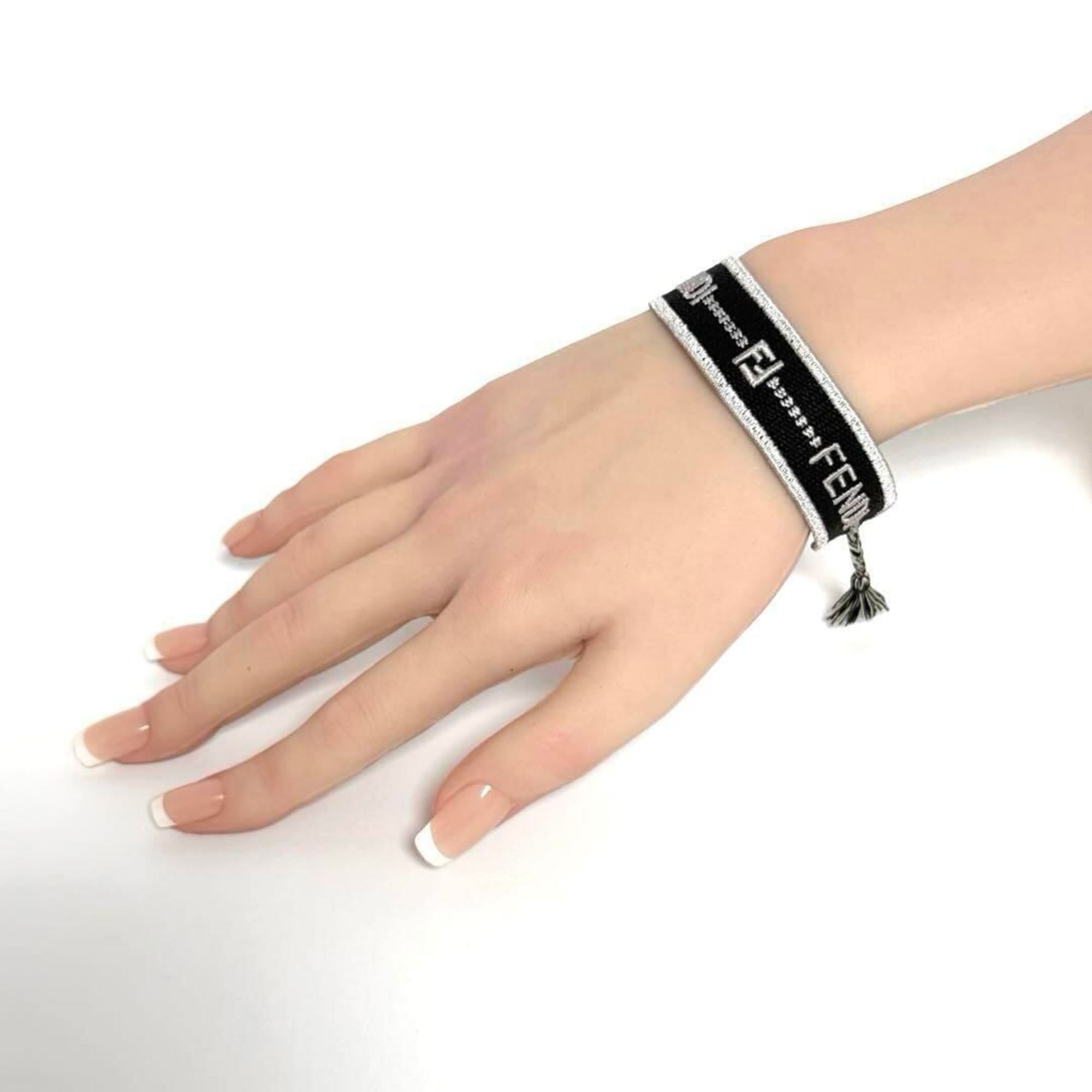 Bracelet Canvas Black and Silver