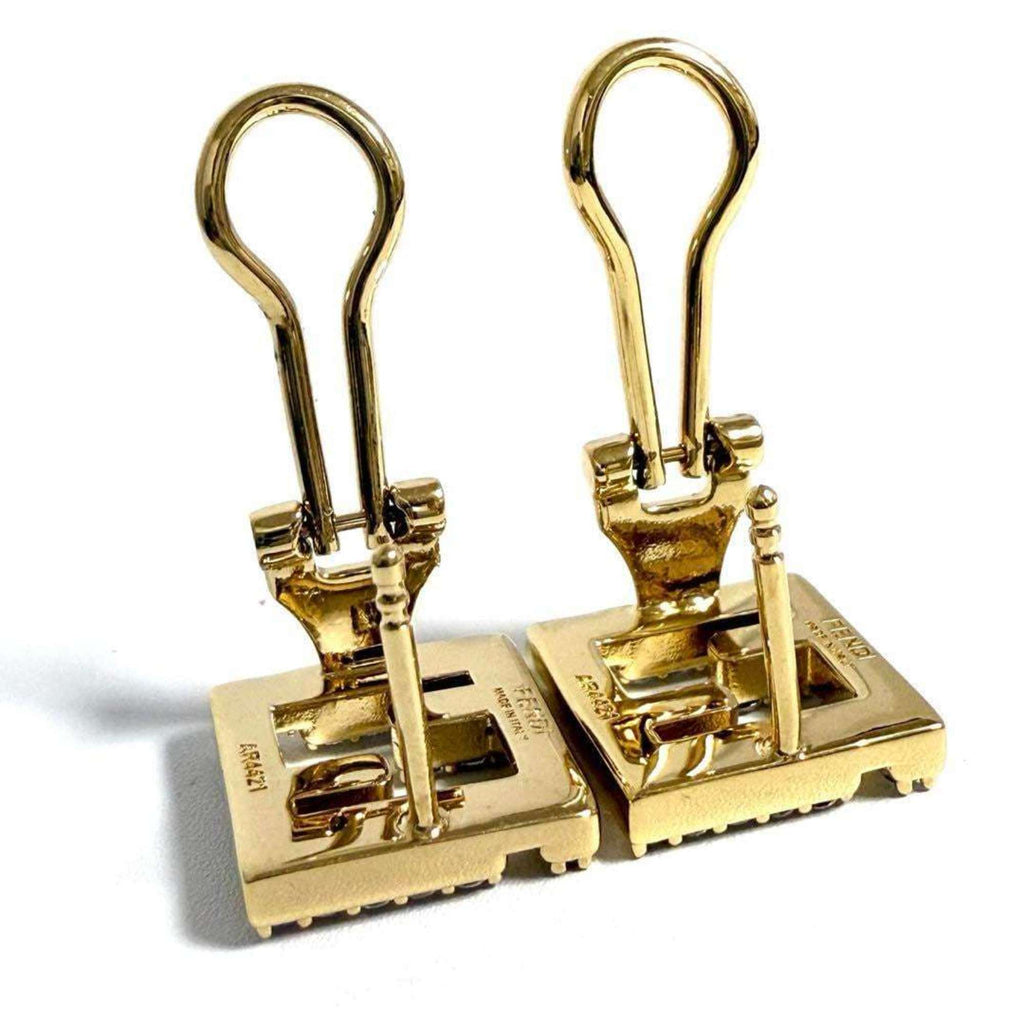 Clip-On Earrings Metal and Rhinestone