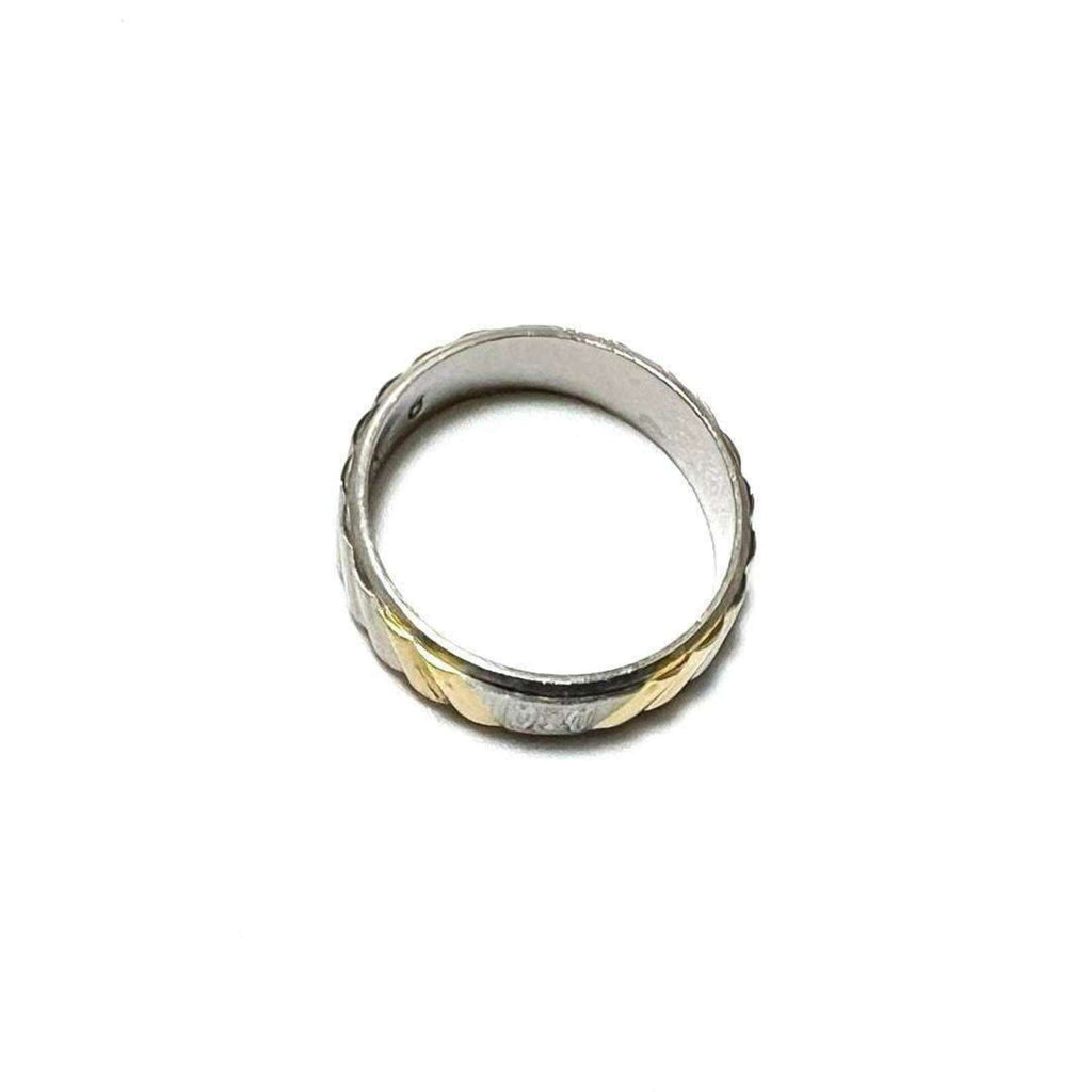Trim Off Ring Platinum and 18K Yellow Gold