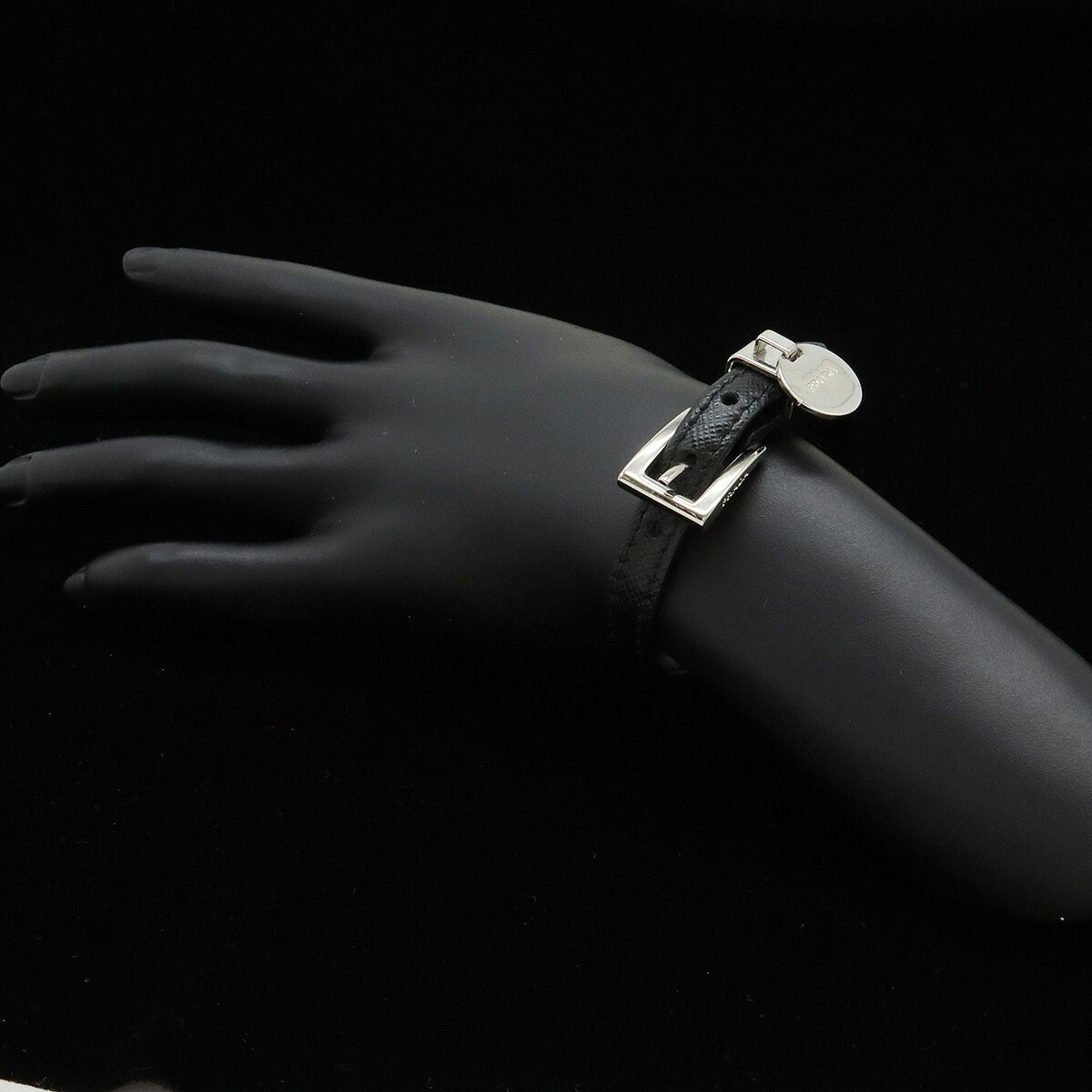 Belt Bracelet Leather Nero Black