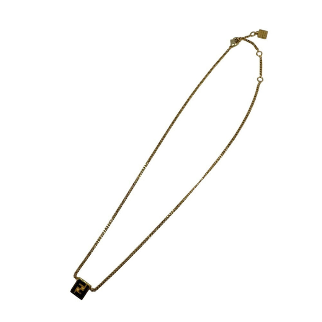 Forever Plate FF Necklace Gold