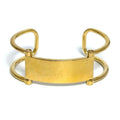Plate Bangle Metal Bracelet