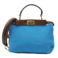 Peekaboo Bag Braided Leather Mini
