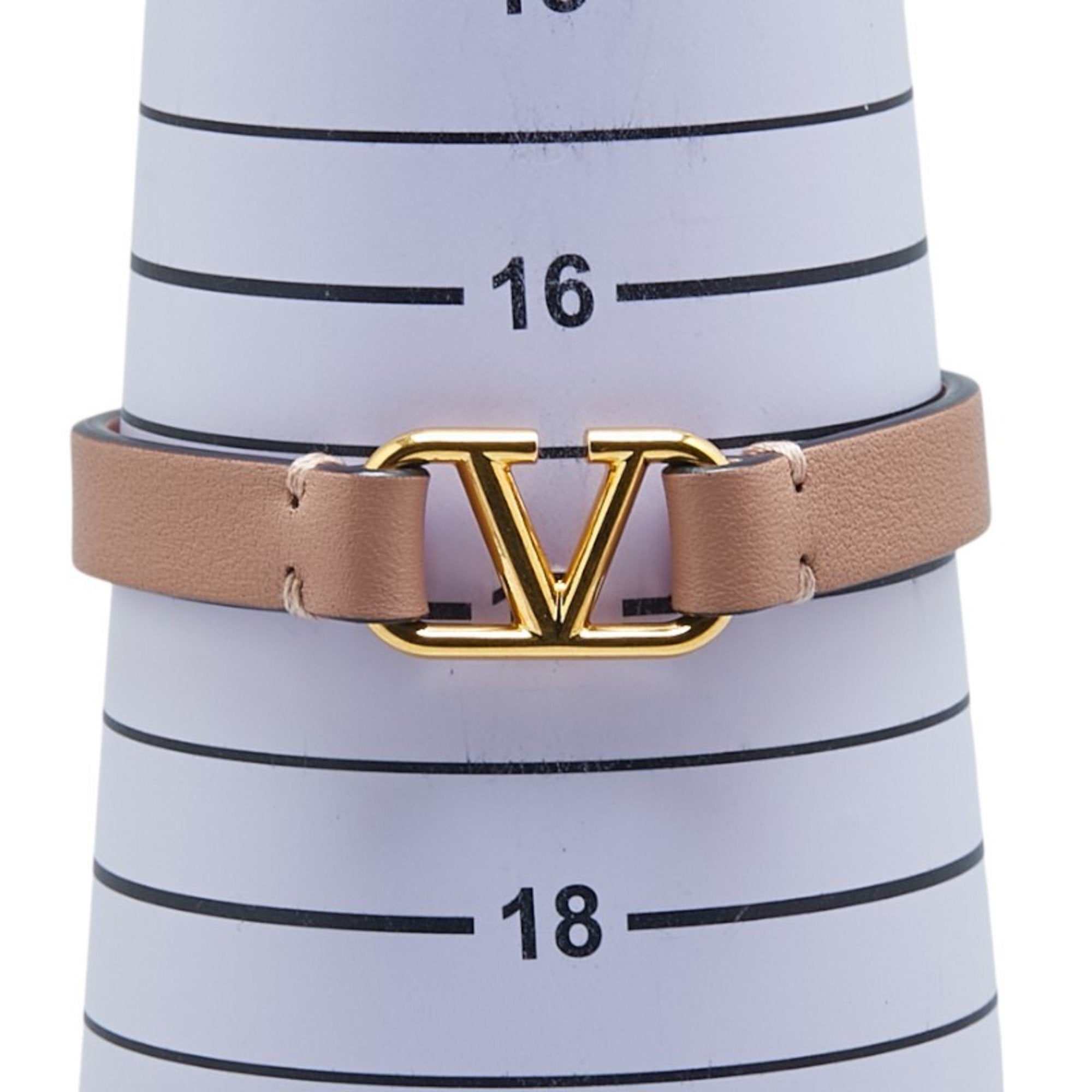 Belt Bracelet Leather Beige Pink