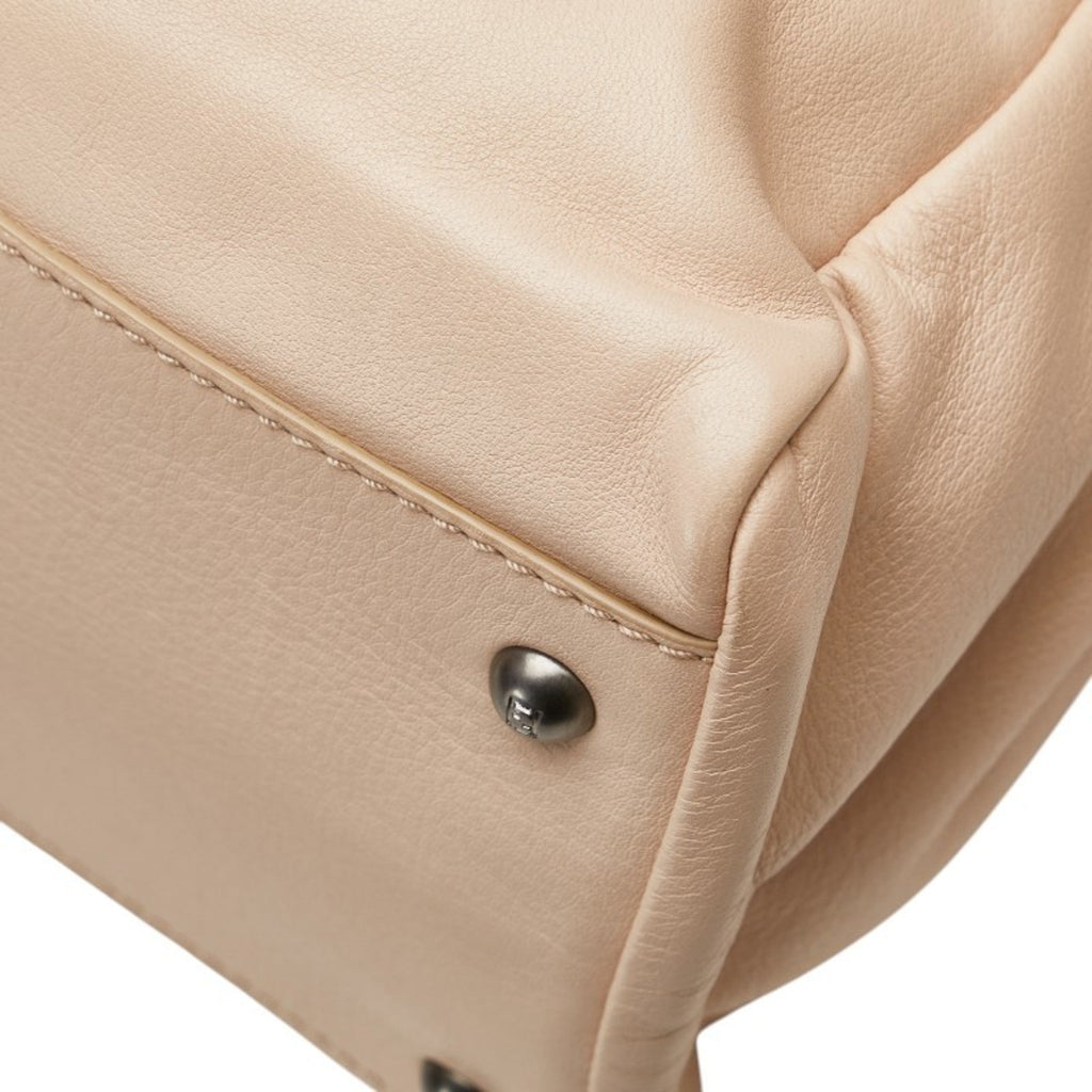 Peekaboo Bag Leather with Snakeskin Interior Large