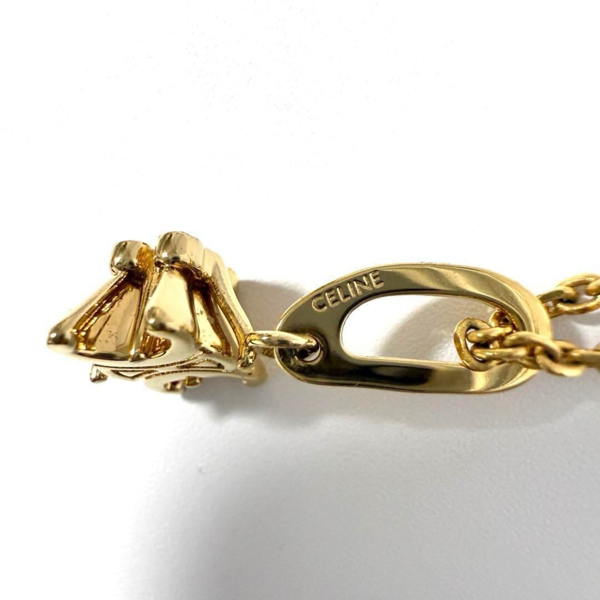 Triomphe Solitaire Pendant Necklace Metal Gold