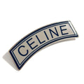 Brooch Metal Blue and Silver