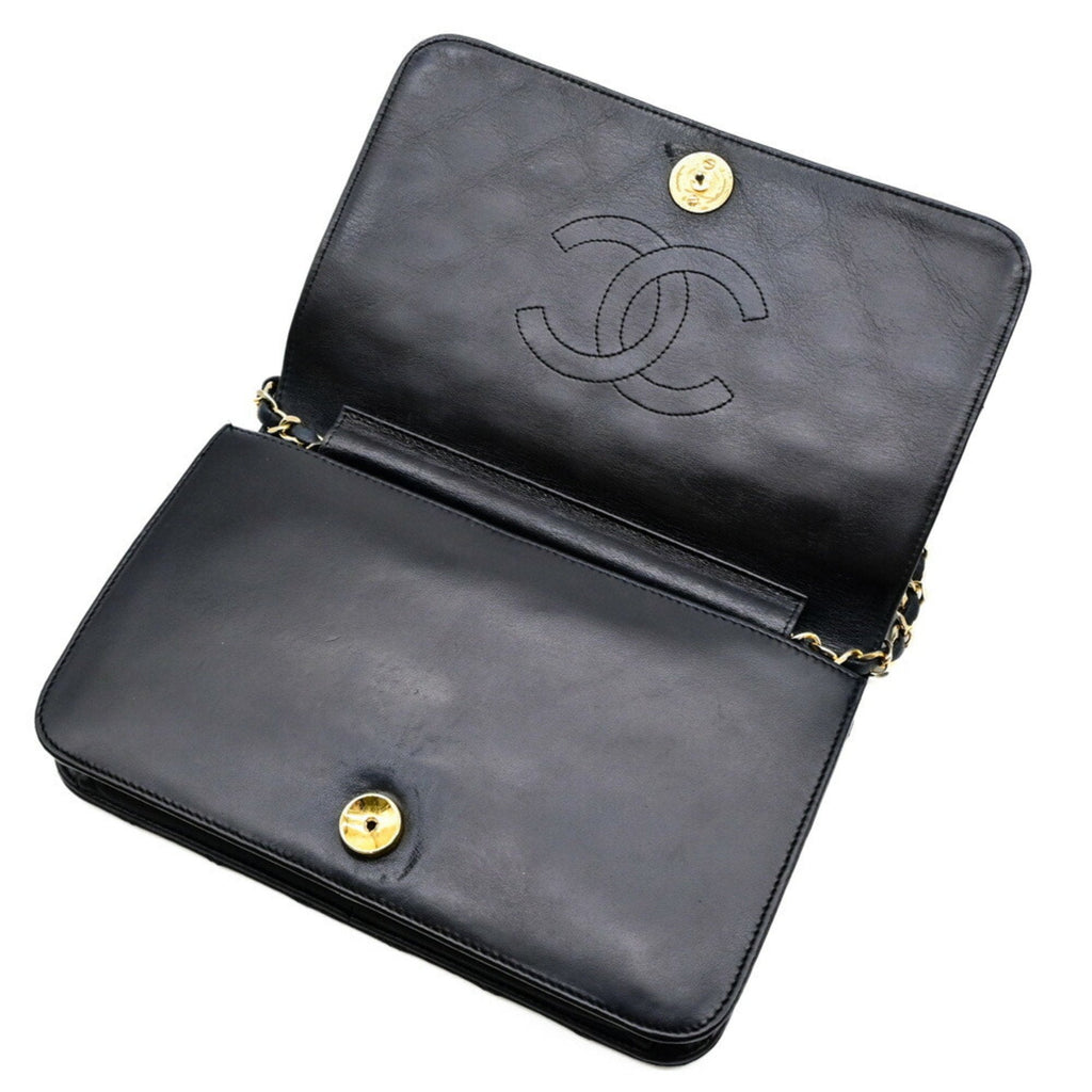 Vintage Full Flap Bag Quilted Lambskin Medium