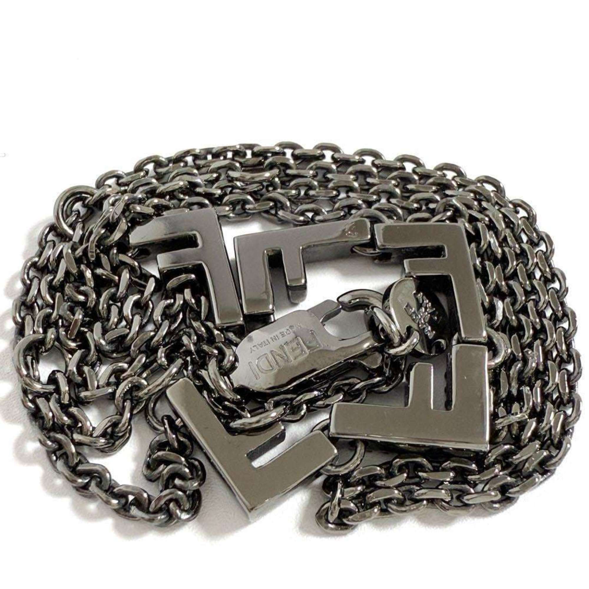 Five Pendant Necklace Metal and Rhinestone