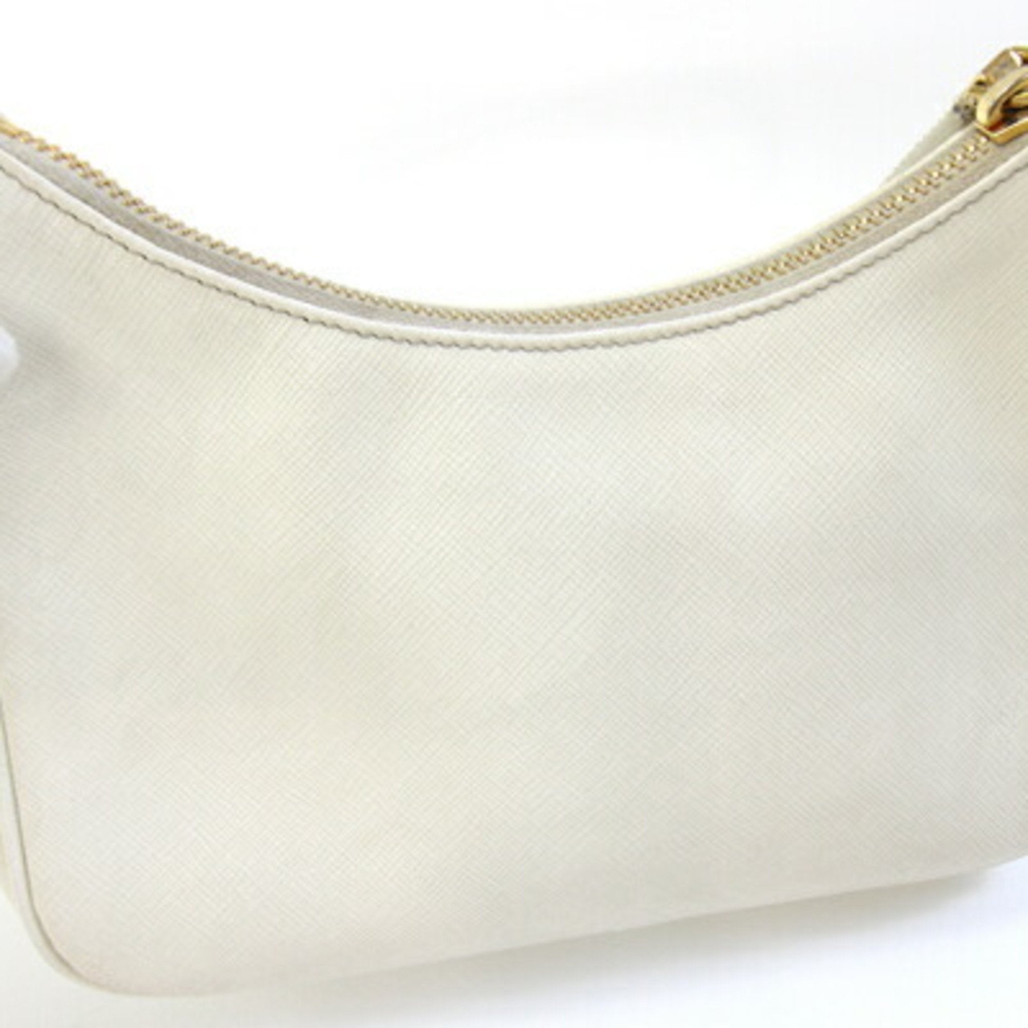 Adjustable Handle Zip Hobo Saffiano Leather Mini