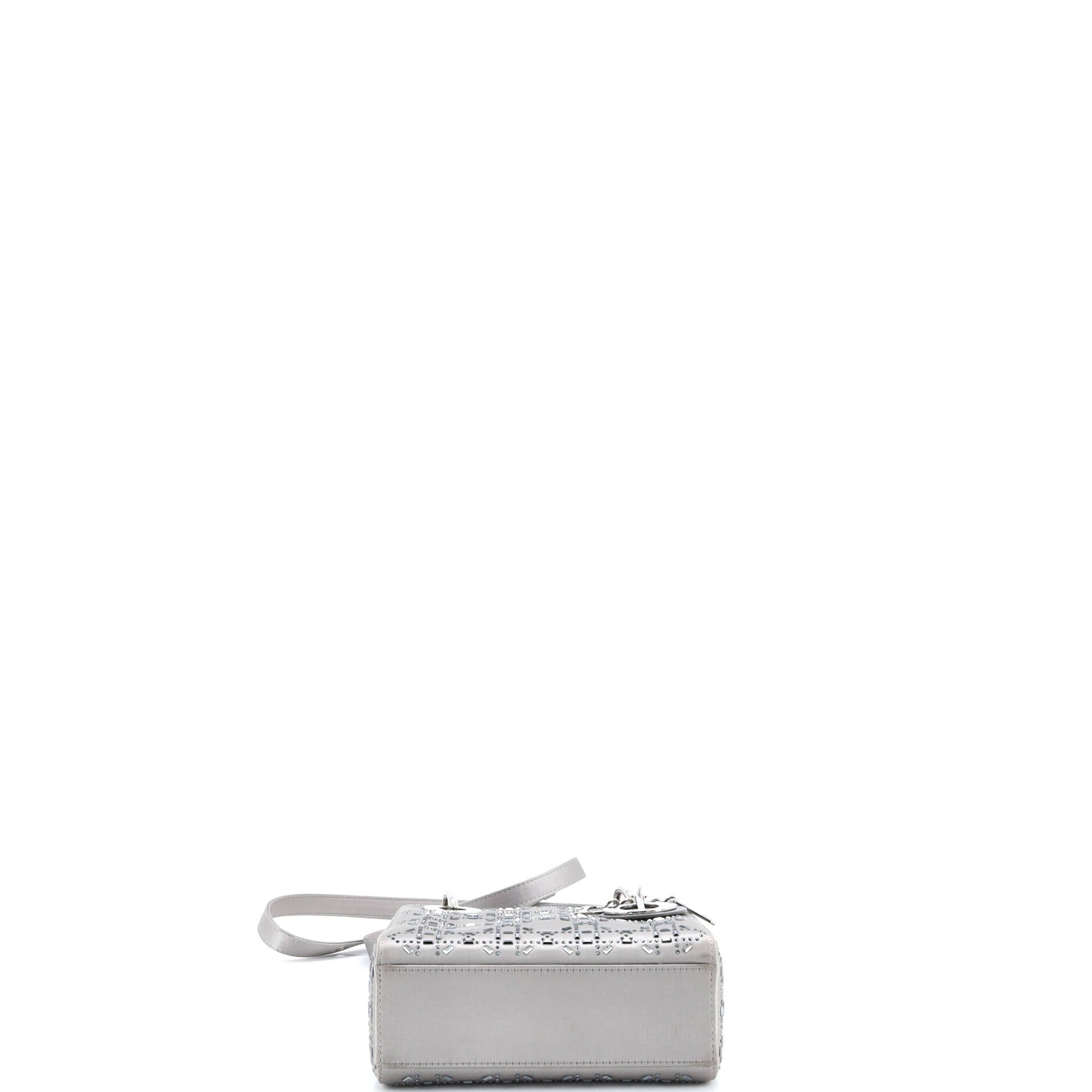 Lady Dior Bag Crystal Embellished Cannage Quilt Satin Mini