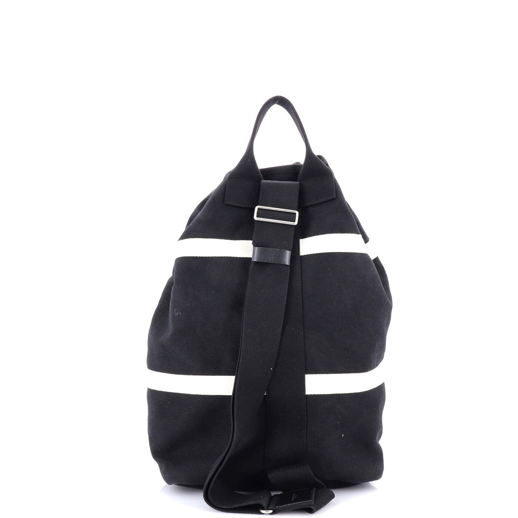Rive Gauche Drawstring Sling Bag Stripe Canvas Medium