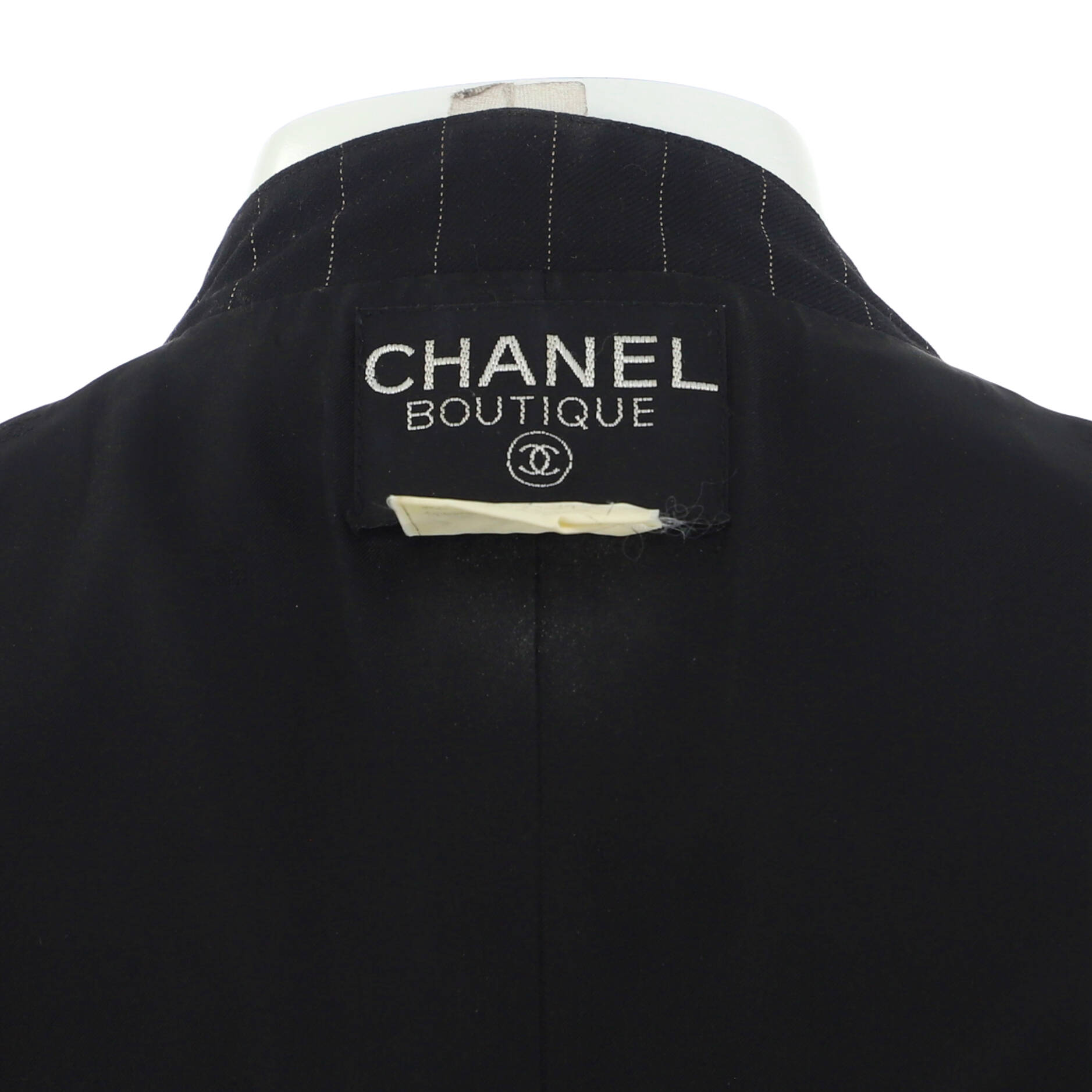 Women's Vintage Pinstripe Button Up Vest Wool