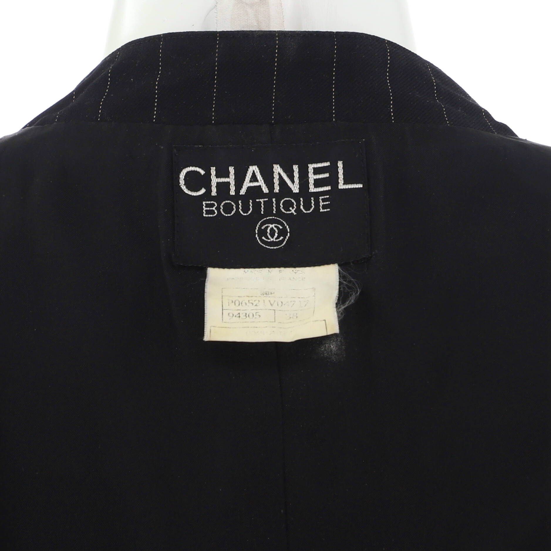 Women's Vintage Pinstripe Button Up Vest Wool