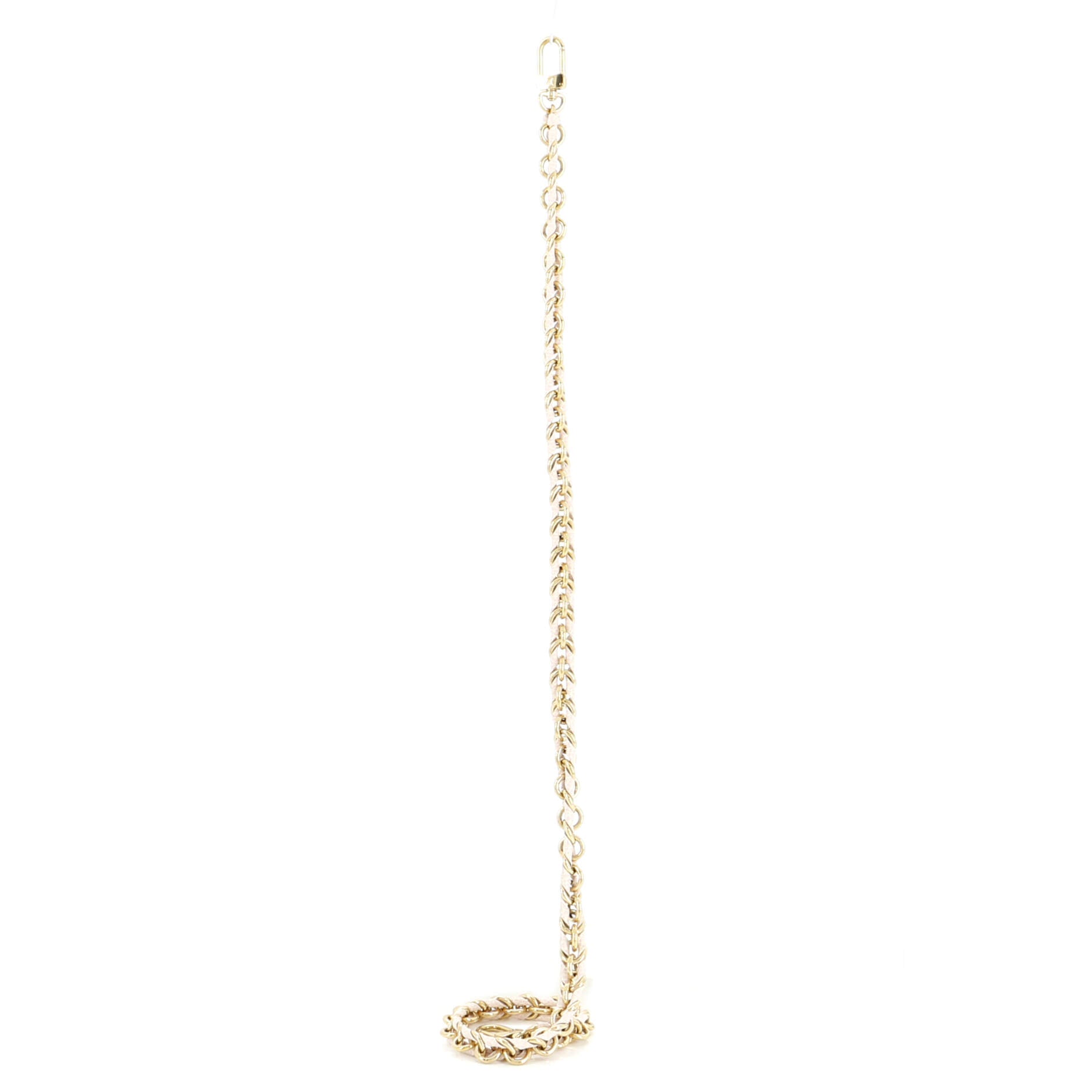 Multi Pochette Accessoires Woven Chain Strap Leather and Metal