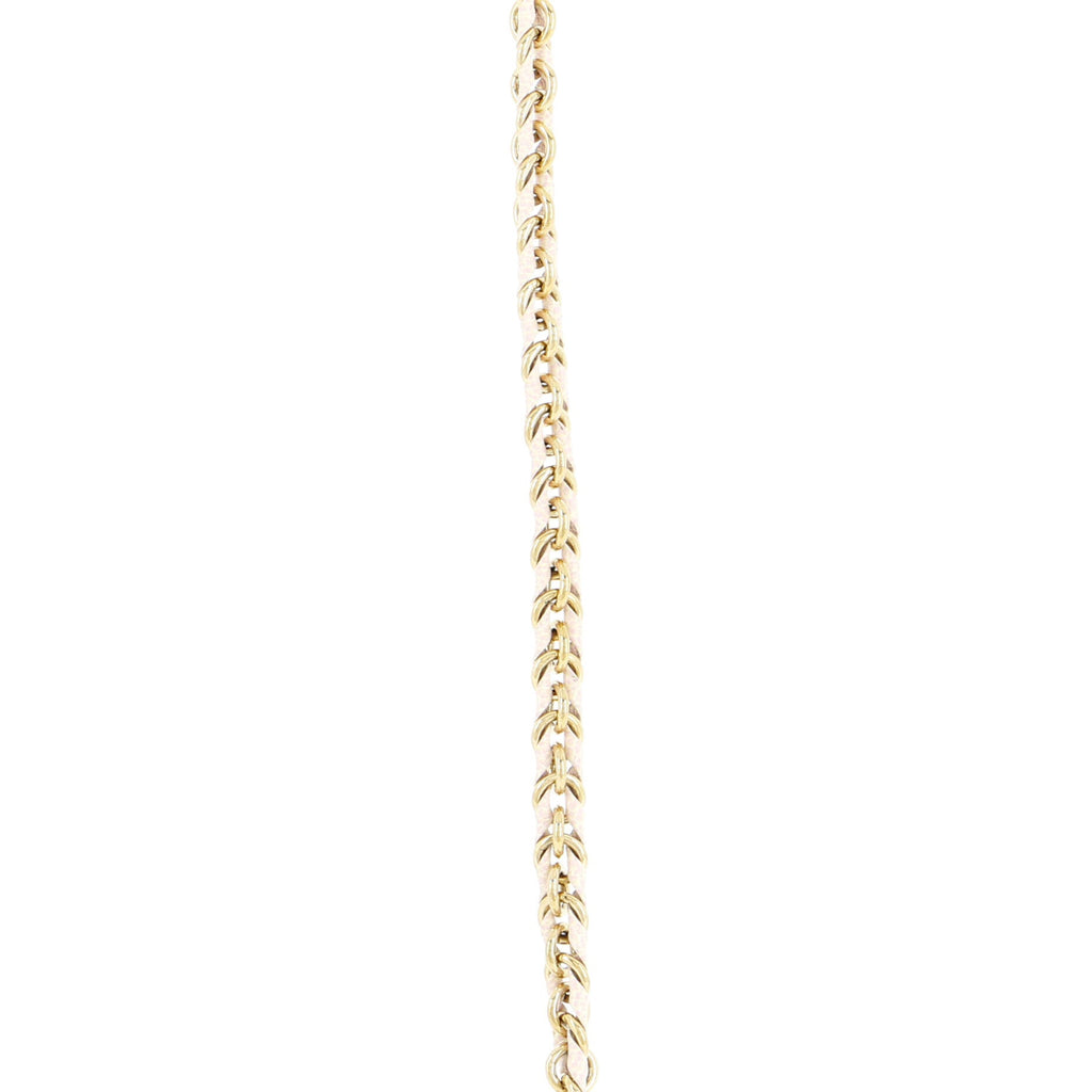 Multi Pochette Accessoires Woven Chain Strap Leather and Metal