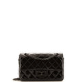 So Black Reissue 2.55 Flap Bag Quilted Patent Mini