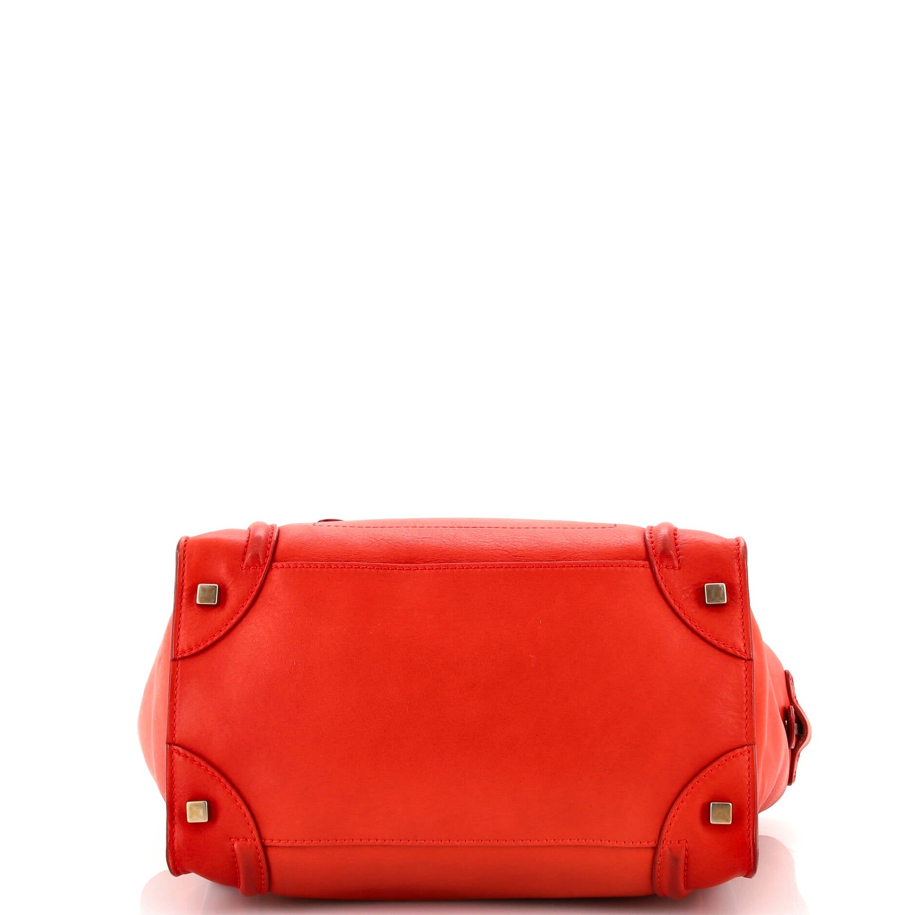 Luggage Bag Smooth Leather Medium