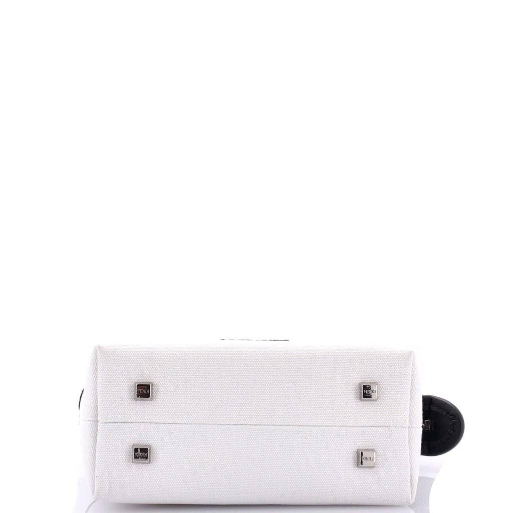 Logo By The Way Top Handle Bag Embroidered Canvas Mini