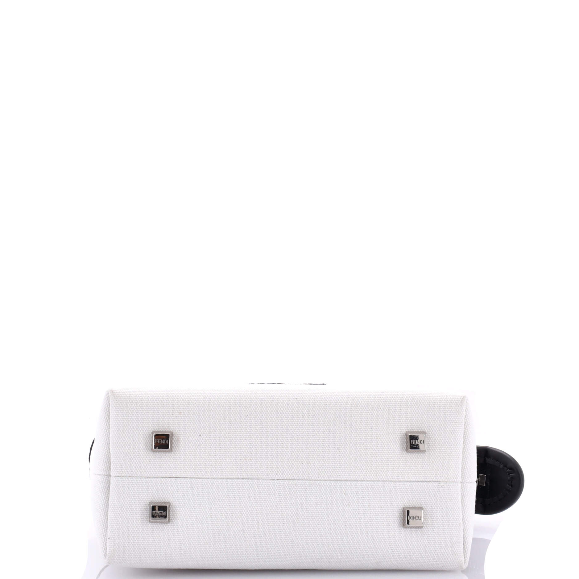 Logo By The Way Top Handle Bag Embroidered Canvas Mini