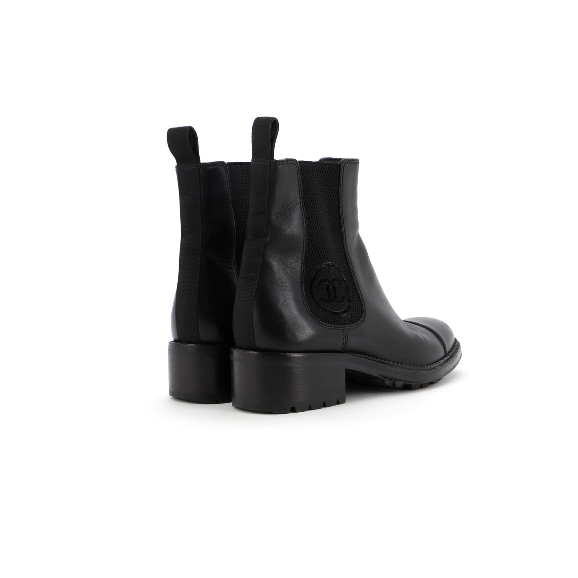 Women's Logo Ankle Boots Leather