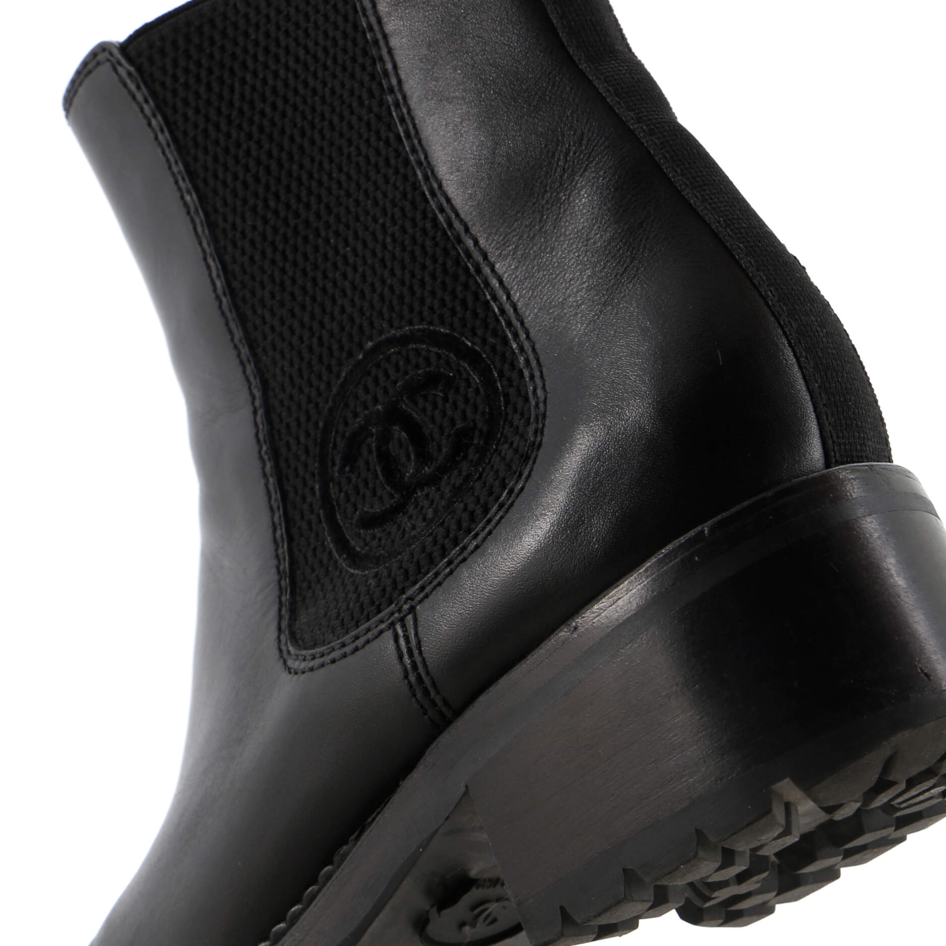Women's Logo Ankle Boots Leather